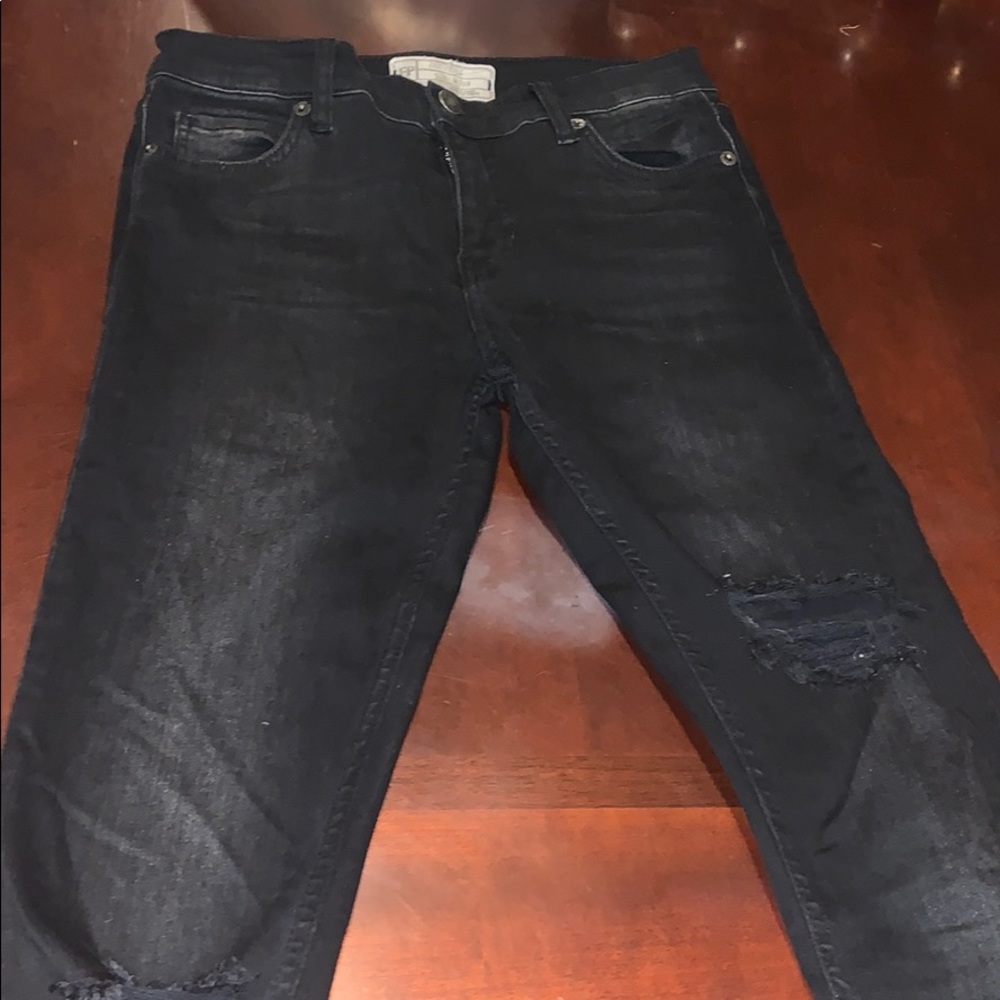 Free People Black Skinny Jeans